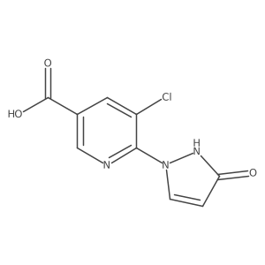 5-chloro-6-(3-oxo-2,3-dihydro-1H-pyrazol-1-yl)pyridine-3-carboxylic acid Structure