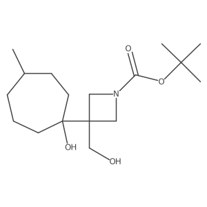 Tert-butyl 3-(1-hydroxy-4-methylcycloheptyl)-3-(hydroxymethyl)azetidine-1-carboxylate Structure