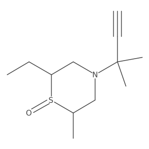 2-Ethyl-6-methyl-4-(2-methylbut-3-yn-2-yl)-1lambda4-thiomorpholin-1-one Structure