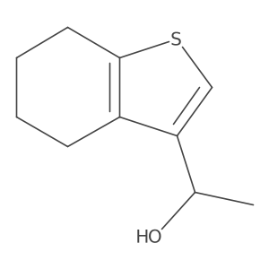 (1R)-1-(4,5,6,7-tetrahydro-1-benzothiophen-3-yl)ethan-1-ol结构式
