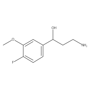 (1R)-3-amino-1-(4-fluoro-3-methoxyphenyl)propan-1-ol Structure