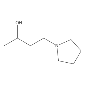 (2R)-4-(pyrrolidin-1-yl)butan-2-ol结构式