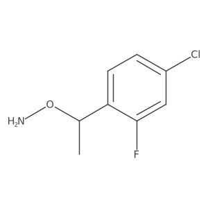 O-[1-(4-chloro-2-fluorophenyl)ethyl]hydroxylamine Structure