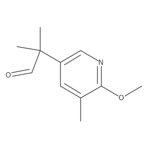 2-(6-Methoxy-5-methylpyridin-3-yl)-2-methylpropanal Structure