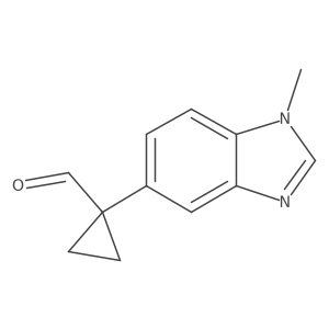 1-(1-methyl-1H-1,3-benzodiazol-5-yl)cyclopropane-1-carbaldehyde Structure