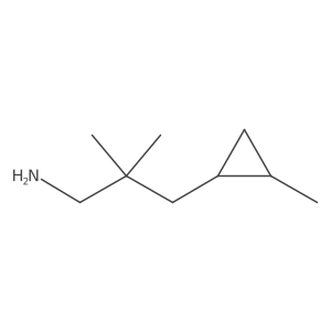 2,2-Dimethyl-3-(2-methylcyclopropyl)propan-1-amine结构式