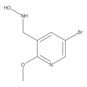 N-[(5-bromo-2-methoxypyridin-3-yl)methyl]hydroxylamine Structure