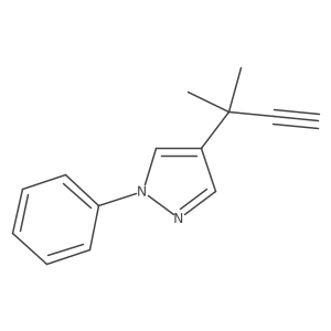 4-(2-methylbut-3-yn-2-yl)-1-phenyl-1H-pyrazole Structure