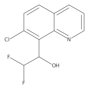 1-(7-Chloroquinolin-8-yl)-2,2-difluoroethan-1-ol Structure