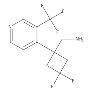 {3,3-Difluoro-1-[3-(trifluoromethyl)pyridin-4-yl]cyclobutyl}methanamine Structure