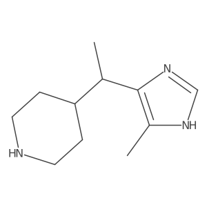 4-[1-(4-methyl-1H-imidazol-5-yl)ethyl]piperidine结构式