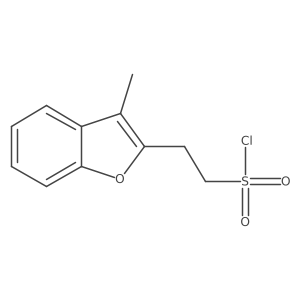 2-(3-Methyl-1-benzofuran-2-yl)ethane-1-sulfonyl chloride Structure