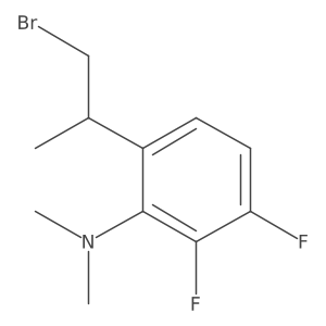 6-(1-bromopropan-2-yl)-2,3-difluoro-N,N-dimethylaniline Structure