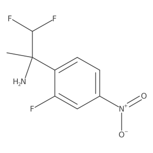 1,1-Difluoro-2-(2-fluoro-4-nitrophenyl)propan-2-amine Structure
