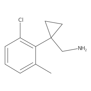 [1-(2-Chloro-6-methylphenyl)cyclopropyl]methanamine结构式