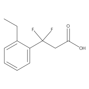 3-(2-Ethylphenyl)-3,3-difluoropropanoic acid结构式