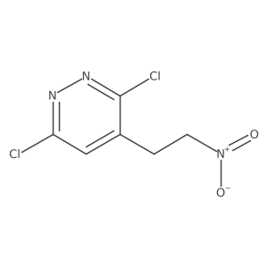 3,6-Dichloro-4-(2-nitroethyl)pyridazine结构式