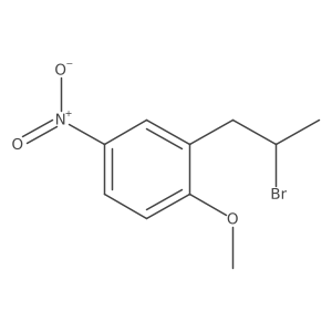 2-(2-Bromopropyl)-1-methoxy-4-nitrobenzene结构式