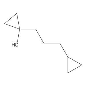 1-(3-Cyclopropylpropyl)cyclopropan-1-ol Structure