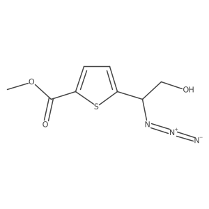 Methyl 5-(1-azido-2-hydroxyethyl)thiophene-2-carboxylate结构式