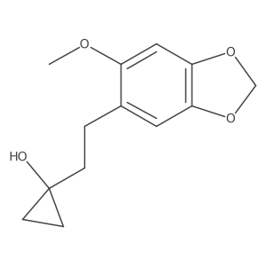 1-[2-(6-Methoxy-1,3-dioxaindan-5-yl)ethyl]cyclopropan-1-ol Structure