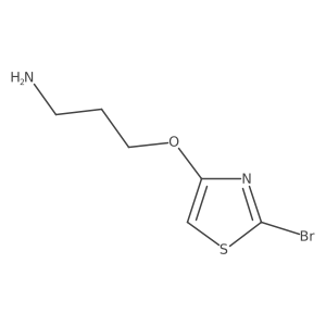 3-[(2-Bromo-1,3-thiazol-4-yl)oxy]propan-1-amine Structure