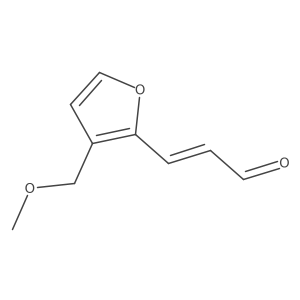 3-[3-(Methoxymethyl)furan-2-yl]prop-2-enal结构式