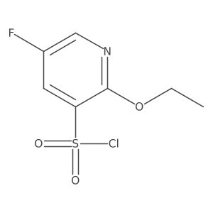 2-Ethoxy-5-fluoro-3-pyridinesulfonyl chloride Structure