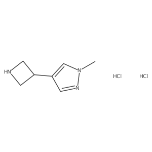 4-(Azetidin-3-yl)-1-methylpyrazole;dihydrochloride Structure