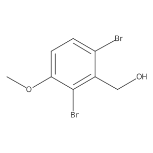 (2,6-Dibromo-3-methoxyphenyl)methanol Structure