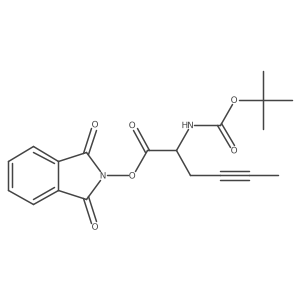 1,3-dioxo-2,3-dihydro-1H-isoindol-2-yl 2-{[(tert-butoxy)carbonyl]amino}hex-4-ynoate Structure