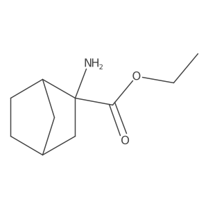 Ethyl (1S,2R,4R)-2-aminobicyclo[2.2.1]heptane-2-carboxylate结构式
