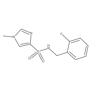 N-[(2-fluorophenyl)methyl]-1-methyl-1H-imidazole-4-sulfonamide Structure