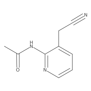N-[3-(Cyanomethyl)-2-pyridinyl]acetamide结构式
