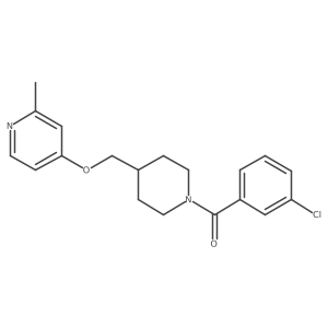 4-{[1-(3-Chlorobenzoyl)piperidin-4-yl]methoxy}-2-methylpyridine Structure