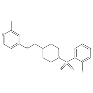 4-{[1-(2-Bromobenzenesulfonyl)piperidin-4-yl]methoxy}-2-methylpyridine结构式