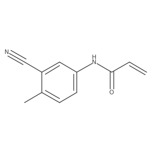 N-(3-Cyano-4-methylphenyl)prop-2-enamide结构式