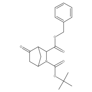 3-Benzyl 2-(tert-butyl) (1S,3S,4S)-5-oxo-2-azabicyclo[2.2.1]heptane-2,3-dicarboxylate Structure
