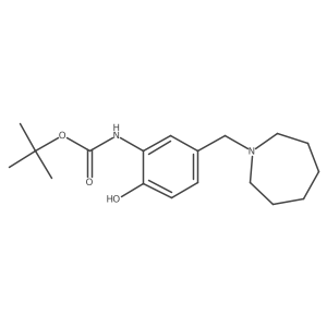 tert-butyl N-{5-[(azepan-1-yl)methyl]-2-hydroxyphenyl}carbamate Structure
