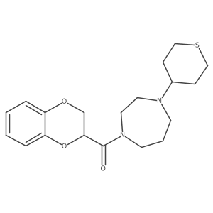1-(2,3-Dihydro-1,4-benzodioxine-2-carbonyl)-4-(thian-4-yl)-1,4-diazepane结构式