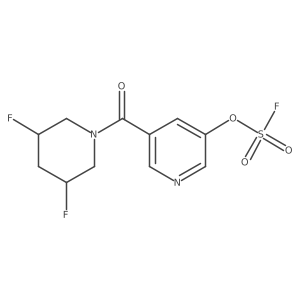 3-[(3R,5S)-3,5-Difluoropiperidine-1-carbonyl]-5-fluorosulfonyloxypyridine结构式