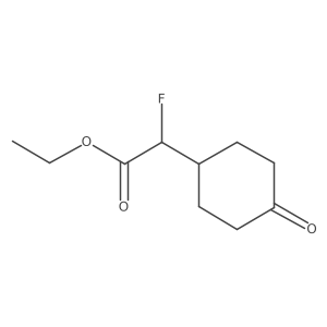 Ethyl 2-fluoro-2-(4-oxocyclohexyl)acetate结构式