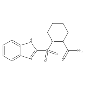 1H-benzo[d]imidazol-2-ylsulfonyl-2-piperidinecarboxamide结构式