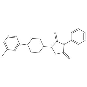 1-[1-(4-Methylpyrimidin-2-yl)piperidin-4-yl]-3-phenylimidazolidine-2,4-dione Structure