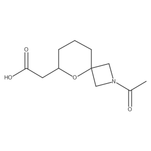 2-{2-Acetyl-5-oxa-2-azaspiro[3.5]nonan-6-yl}acetic acid结构式