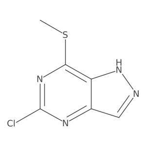 5-Chloro-7-(methylthio)-1H-pyrazolo[4,3-d]pyrimidine Structure