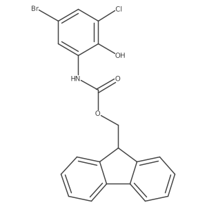 (9H-fluoren-9-yl)methyl N-(5-bromo-3-chloro-2-hydroxyphenyl)carbamate Structure