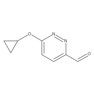 6-Cyclopropoxypyridazine-3-carbaldehyde结构式