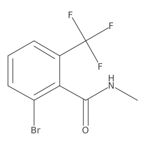 2-Bromo-N-methyl-6-(trifluoromethyl)benzamide结构式