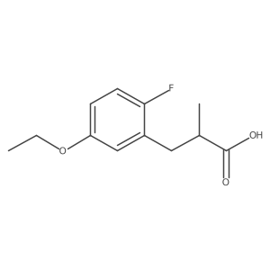 3-(5-Ethoxy-2-fluorophenyl)-2-methylpropanoic acid Structure